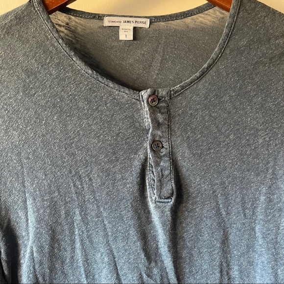 James Perse Size Small Mens Henley 